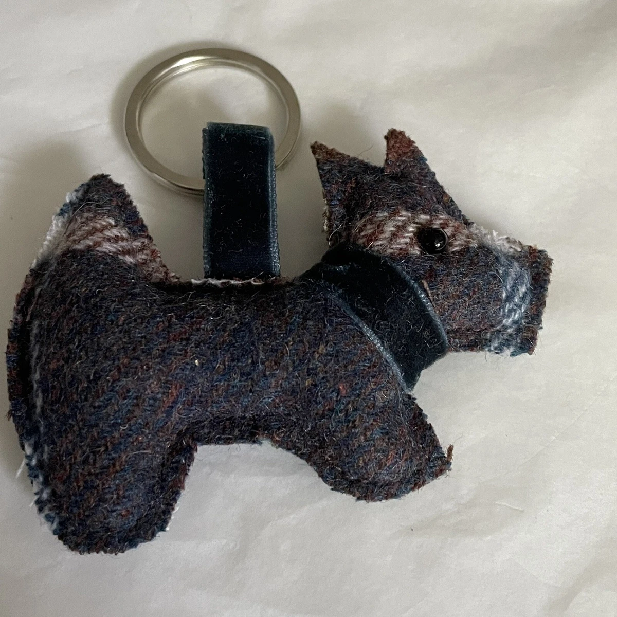 Scottie Dog Westfield Keyring Earth Squared Tweed Plaid Eco New eBay