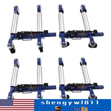 4X Each 1300lbs Hydraulic Positioning Car Wheel Dolly Jack Lift Moving Vehicle