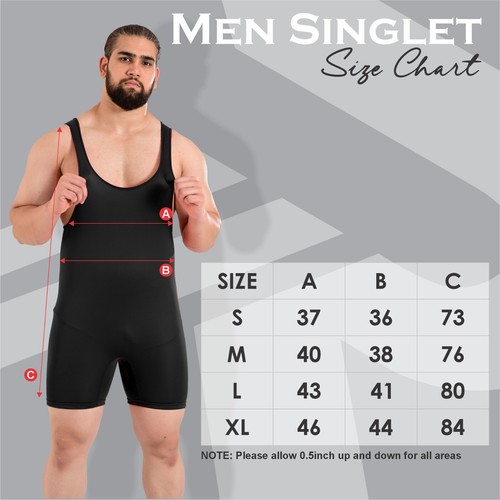 Koyes Professional MEN’s Wrestling Body Wear Uniform Fight Gear Singlets - Picture 3 of 77