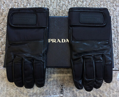 PRADA ブラックレザー手袋 s-l400.jpg