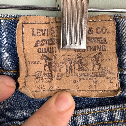 Vintage Little Levis Boys Blue Orange Tab Denim Jeans Size 6 Regular 2190216 - Picture 14 of 14