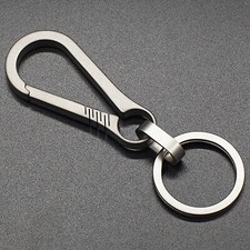 EDC Titanium Alloy Car Keychain Porable Carabiner Key Chain Hanging Buckle Ring