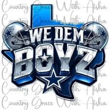 Sublimation Transfer Dem Boys Dallas Cowboys Ready To Press Heat Transfer