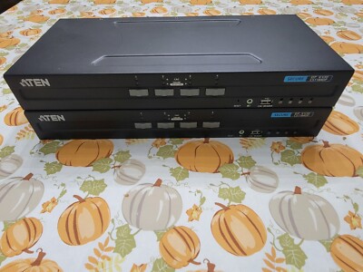 2x ATEN Technology CS1184DP Aten 4-Port DP DisplayPort KVM Switch Single QTY: 2