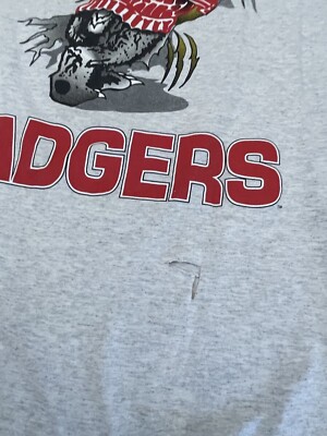 Vintage Wisconsin Badgers Breakthrough Nutmeg Mills T-shirt 90s
