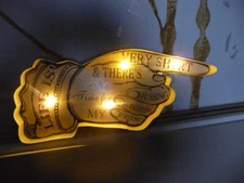 VERT SHORT Retro Metal Tin Sign Posters LED Light Box Kitchen Cafe Bar Wall Art 