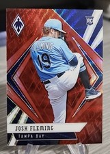 Josh Fleming 2021 Panini Phoenix Ruby Wave /199 Rookie #13 Tamla Bay Rays RC
