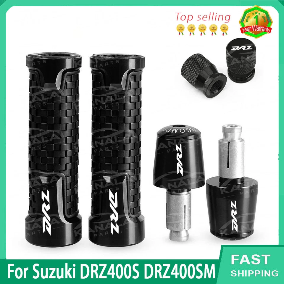 For Suzuki DRZ400S DRZ400SM Motorcycle Grip Handlebar End Plug Kit Accessories - Imagem 2 de 4