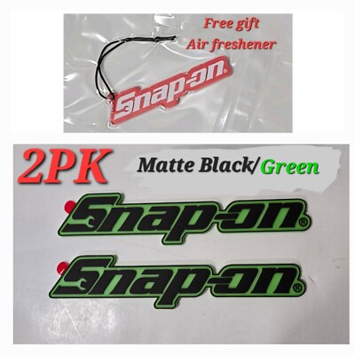 Snap-On Toolbox Logo Emblem – Chrome Badge Sticker, 200mm Long, Free Shipping
