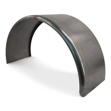 Steel Round Utility Trailer Fender 13" x 36" x 20" Single Axle 16 Gauge 16" Tire