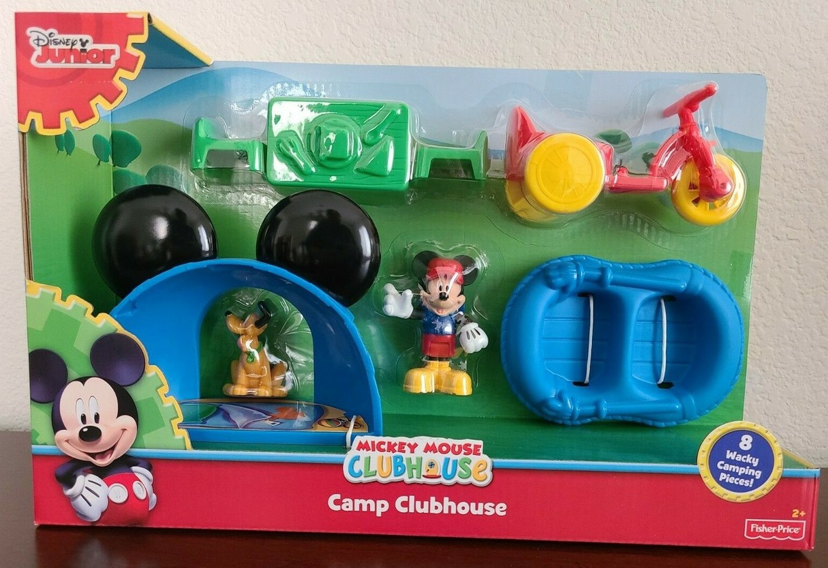 Disney Mickey Mouse Camp Clubhouse Playset w/ 8 Camping Pieces