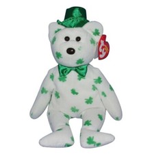Ty Beanie Baby  O'FORTUNE The Irish Bear 9"5' Stuffed Plush NEW MWMT's