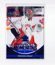 THOMAS MILIC '23 Upper Deck TEAM CANADA ELECTRIC BLUE card #'d /349