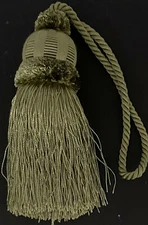 6" Pistachio Green Key Tassel Lot Of 2