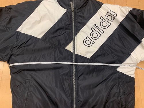 Adidas Puffer Jacket Full-Zip 90s Vintage Sports Coat, Black, Mens Medium Logo - Picture 7 of 14