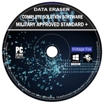 HDD-ERASER ASTREMIX Borrador de datos formato de limpieza total eliminación limpia unidad HD SSD PC MAC Windows CD arranque