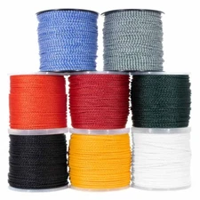 Hollow Braid Polypropylene Rope – Large Variety of Colors and Diameters
