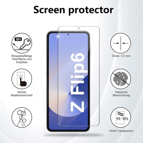 SCREEN Protector For Samsung Galaxy Z Flip 6 5G Hydrogel Cover - Clear TPU FILM - Picture 7 of 8