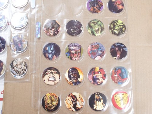 POGS/MILKCAPS "JUDGE DREDD" BY EDGE COMPLETE SET OF ALL (50) SHEETED - Picture 5 of 7