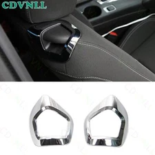 For Chevrolet Camaro 2016-2024 Chrome Silver Seat Back Adjust Frame Cover Trim