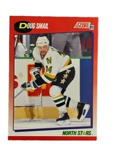 Brand New: Vintage ‘91 SCORE Doug Smail Minnesota North Stars Bilingual Card 