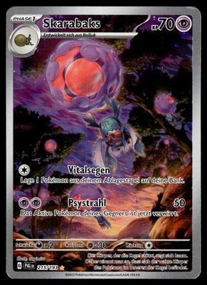 Rabsca 215/193 Illustration Rare Paldea Evolved Holo DMG Pokemon Karte Deutsch