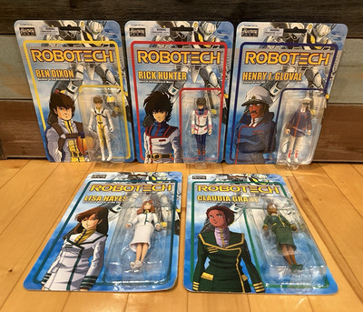New Toynami Robotech Series 2 Complete 4.25'' Pilots Action Figure Set Lot of 5