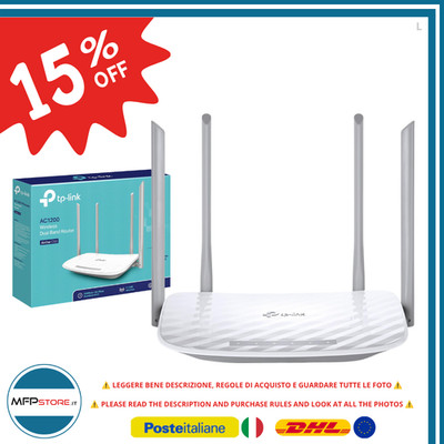 TP-LINK Archer C50 Router WLAN AC1200 Dual Band MU-MIMO 4x LAN 1x WAN Weiß