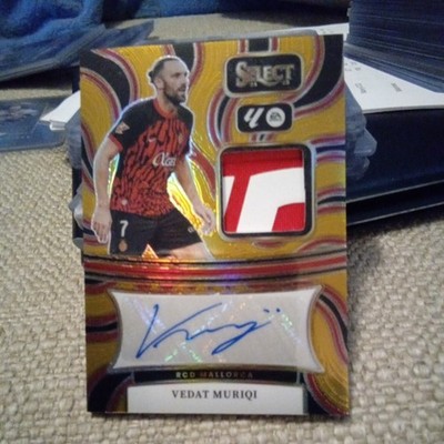 24 25 Select La Liga Vedat Muriqi AM-VM  Gold Jersey Auto 6/10.