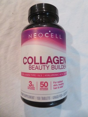 NeoCell Collagen Beauty Builder 150 Tablets Collagen Type 1 & 3 Hyaluronic Acid