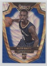 2014-15 Panini Select Premier Level Blue & Silver Prizm Russ Smith #195 1md