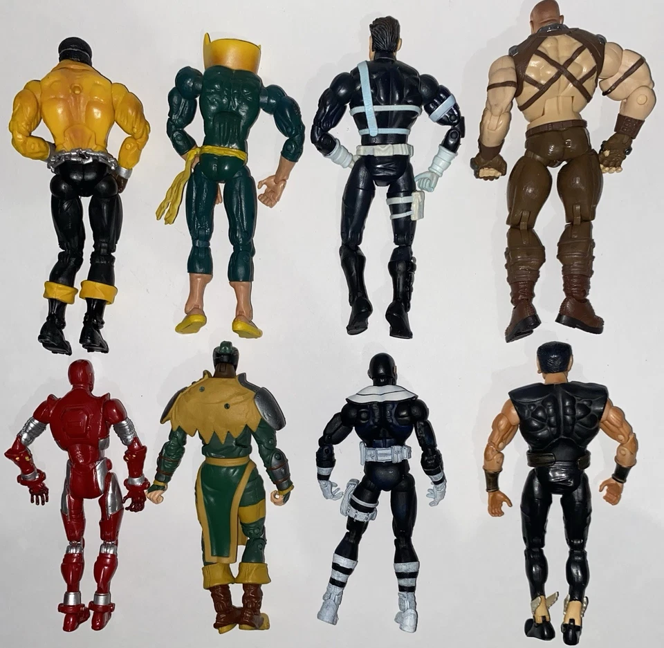Lote de 8 bonecos Marvel Legends ToyBiz Namor, Luke Cage, Punho de Ferro e mais - Imagem 2 de 2