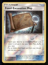 Fossil Excavation Map 107/131 Uncommon Forbidden Light Pokemon Reverse Holo LP