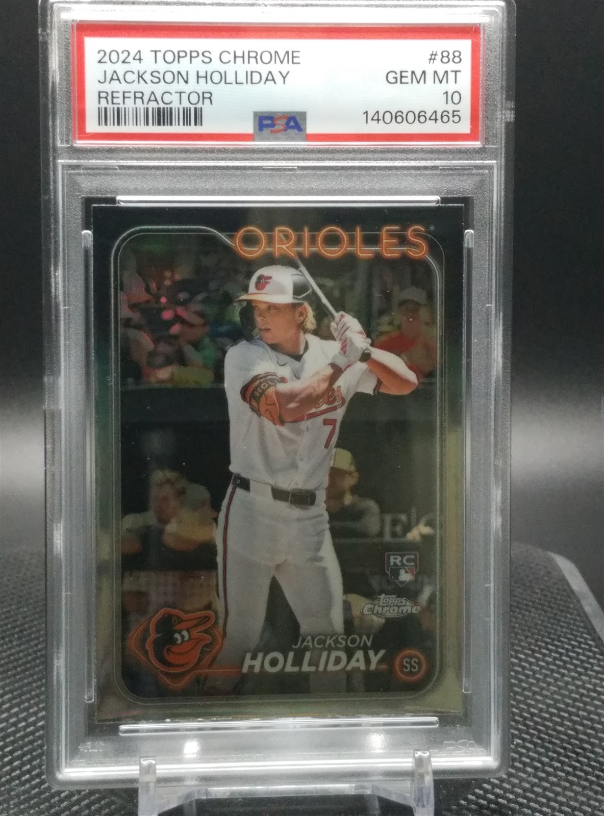 2024 Topps Chrome Jackson Holliday Refractor #88 Orioles PSA 10