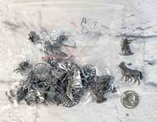 MPC Toy Civil War Soldier Figures Gray LOT SET Horses Wagons