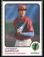 2022 Topps Heritage Minor League #27 Yhoswar Garcia