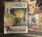 Funko Pop One Piece 2178 Roronoa Zoro Limited Edition Hot Topic Exclusive + Card