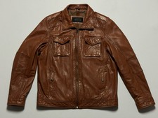 JC Collection Glatt Echt Leder Nappaleder Gr 52 / L  Jacke Parka 8512