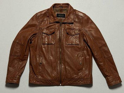 JC Collection Glatt Echt Leder Nappaleder Gr 52 / L  Jacke Parka 9558