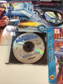 Lethal Enforcers (Sega CD) Disc & Mad Dog Mcree, Gun, Manual, & Poster