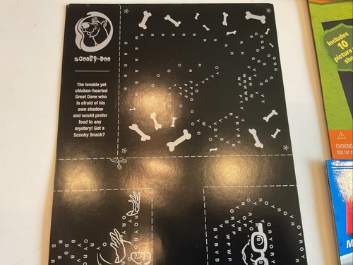VTG Lite Brite Refill Paper Sheets UNPUNCHED LOT SCOOBY PEANUTS STAR WARS SHREK2 - Picture 2 of 13