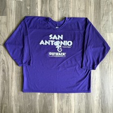 San Antonio Iguanas Hockey Jersey Size XL Purple CCM Rare Double Sided Vintage