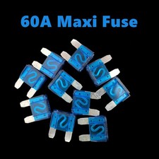 Pack 5-50 60 Amp Large Blade Style Audio MAXI Fuse for Car RV Boat Auto 60A