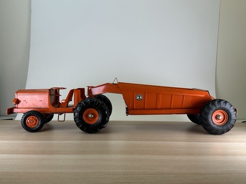 1950s Doepke Model Toys Rossmoyne Euclid Bottom Dump Earth Mover Hauler Red 28"