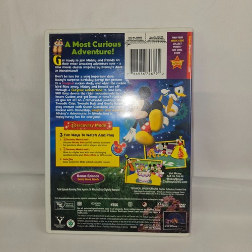 Disney Mickey Mouse Clubhouse Mickeys Adventures In Wonderland DVD EXCELLENT - Picture 2 of 5