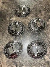Western Saddle Horse Tack Conchos (Lot Of 5) Large Size 3" Length For 1" Straps