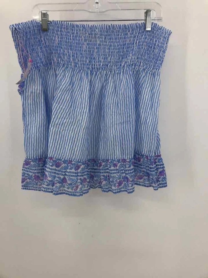 Б/у Vineyard Vines синий размер большой полоски трапециевидная мини юбка - Изображение 2 из 3