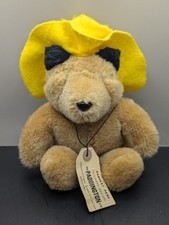 Vintage Plush Darkest Peru Paddington London Bear Eden Toys Tags 1975 Yellow Hat