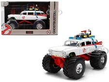 1959 CADILLAC AMBULLANCE ECTO-1 MONSTER TRUCK "GHOSTBUSTERS" 1/24 BY JADA 35943