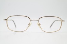 SEIKO T 529 TITANIUM Gold Silver Oval Eyeglasses Frame New